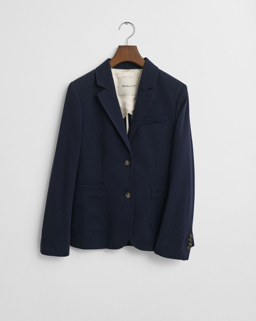sacou piqué slim fit - albastru seară