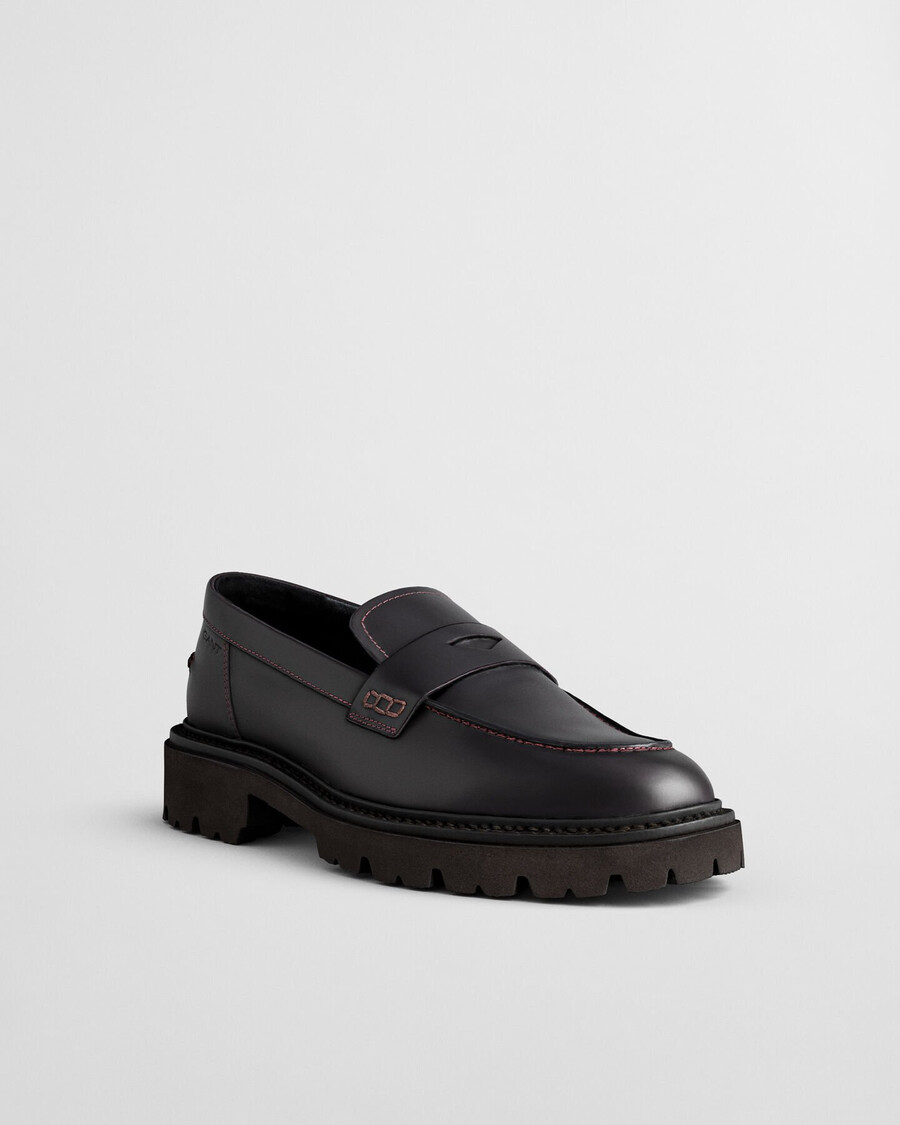 mocasini din piele ivyhill - vișiniu prună
