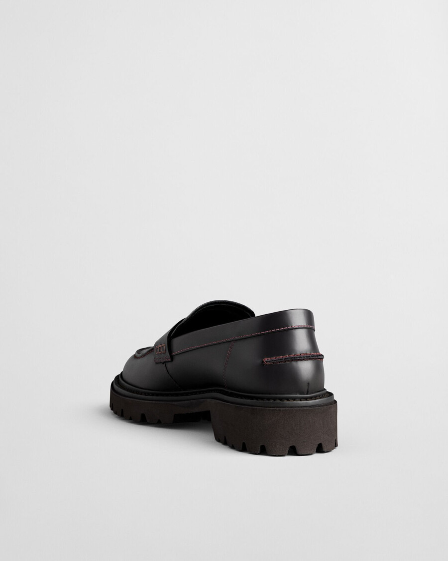 mocasini din piele ivyhill - vișiniu prună