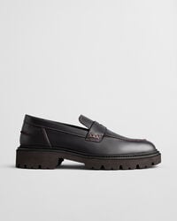 mocasini din piele ivyhill - vișiniu prună