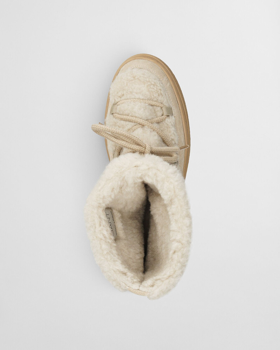 ghete snowhill cu șireturi - dry sand