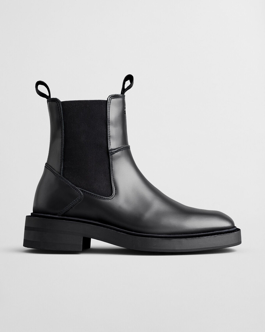 ghete din piele fallwi mid - negru