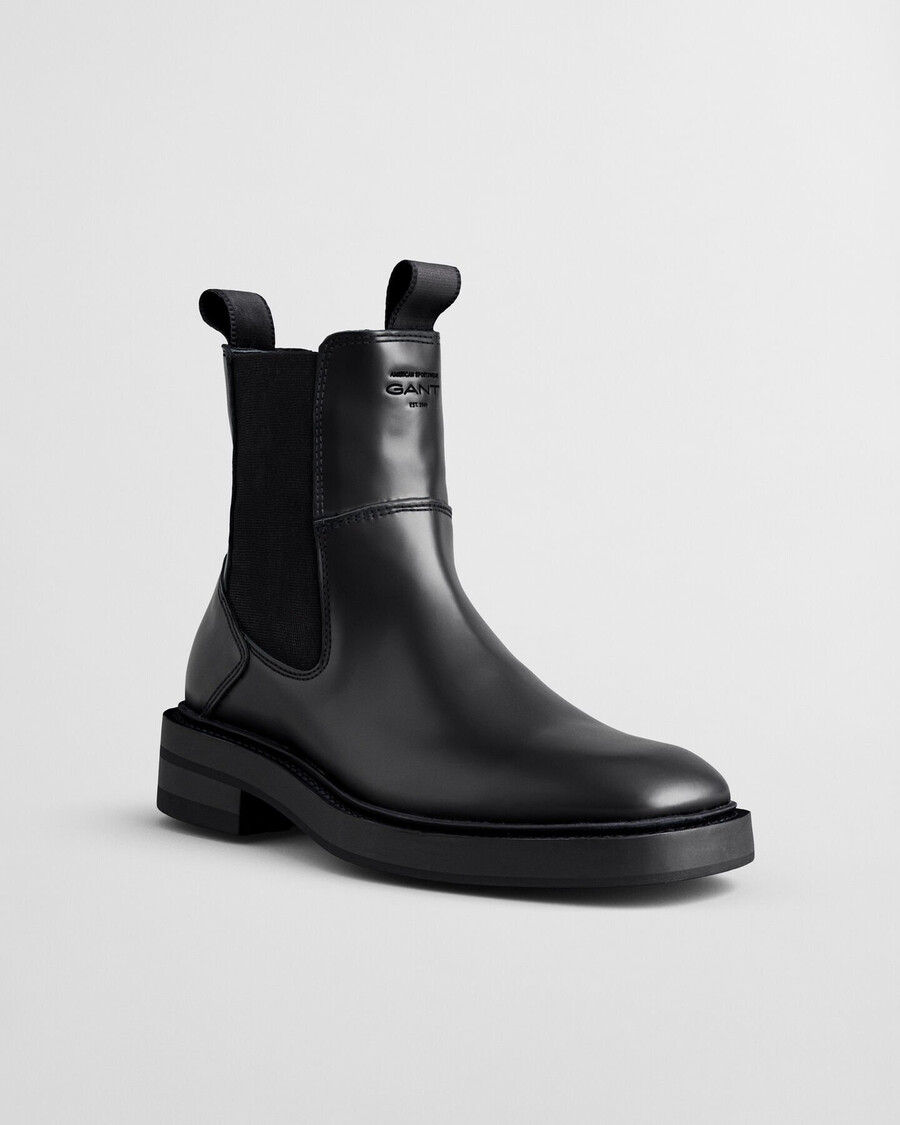 ghete din piele fallwi mid - negru