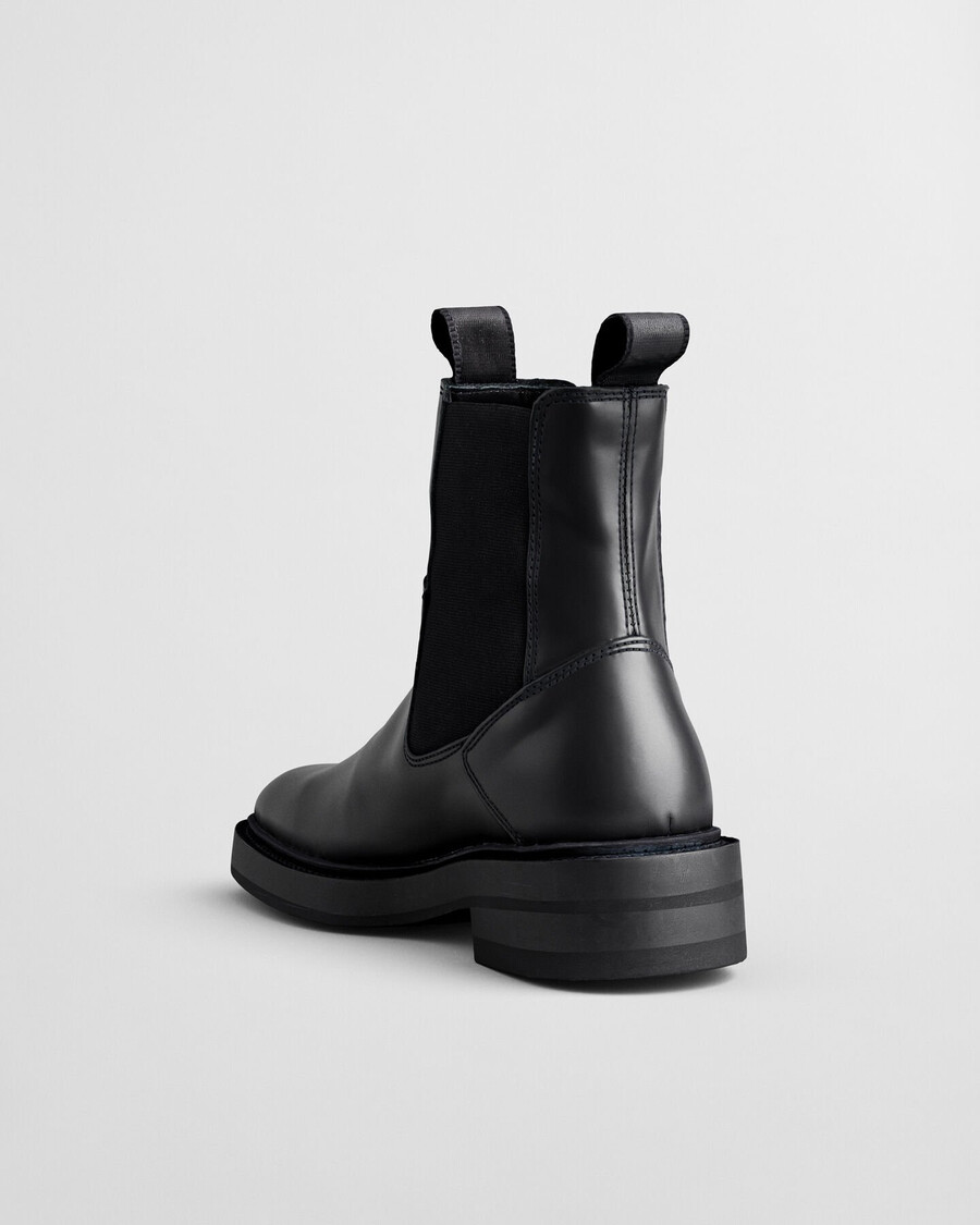 ghete din piele fallwi mid - negru