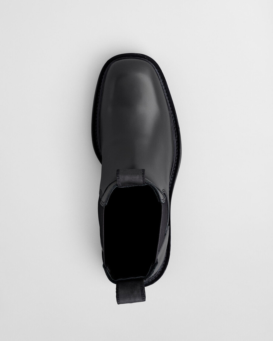 ghete din piele fallwi mid - negru
