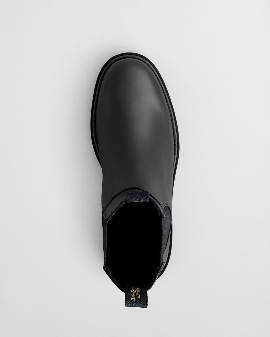 ghete chelsea din piele wootlynne - negre