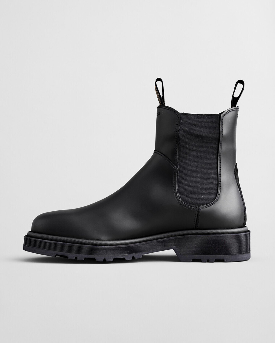 ghete chelsea din piele wootlynne - negre